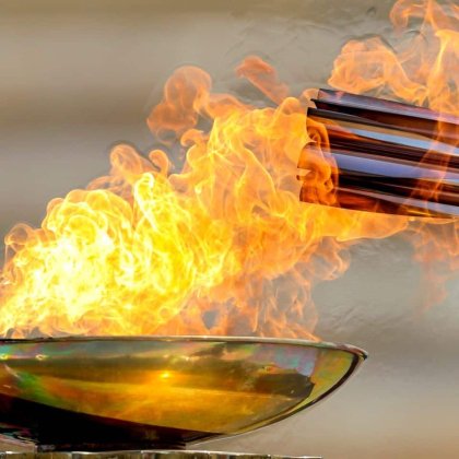 La flamme olympique