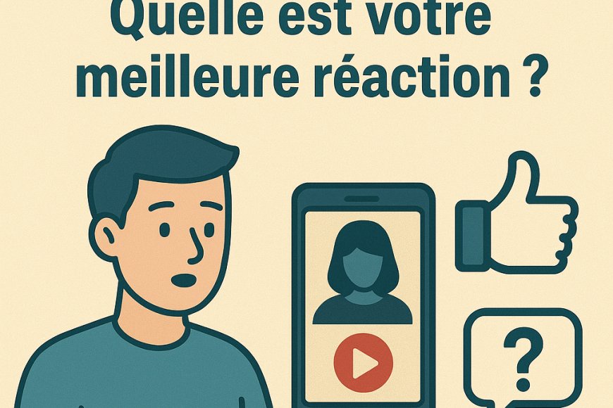 Un ami partage une vidéo truquée sans s’en rendre compte. Quelle est votre meilleure réaction ?